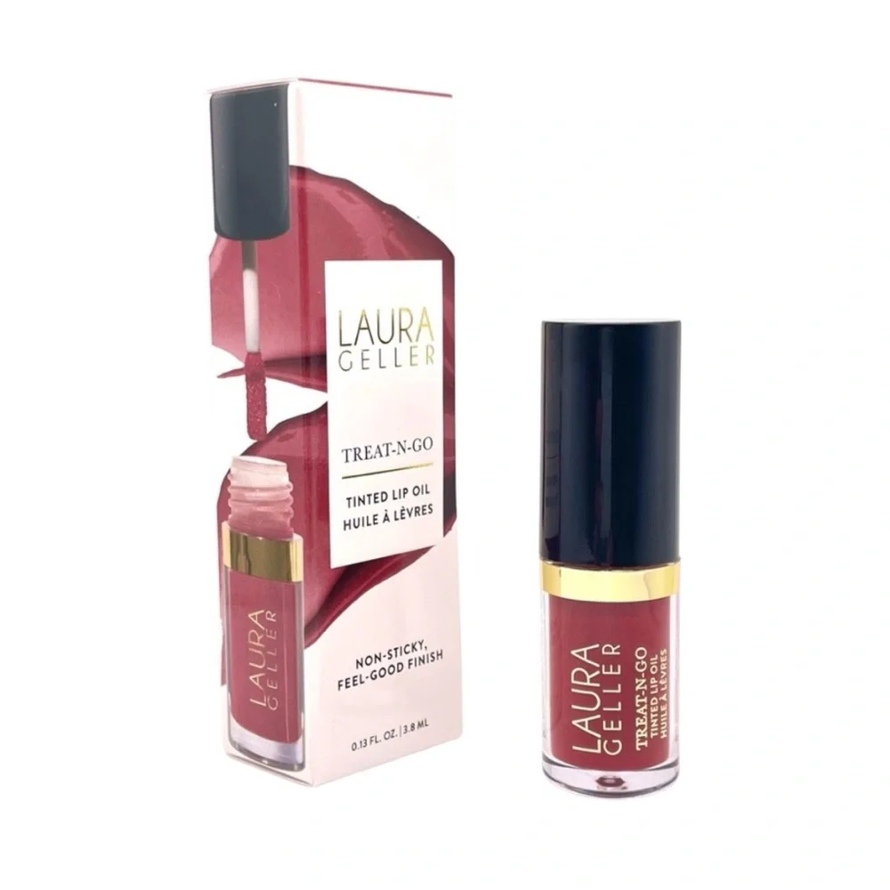 NWT Laura Geller Treat-n-Go Tinted Non-Stick Hydrating Lip Oil in Top Tier - Picture 2 of 5